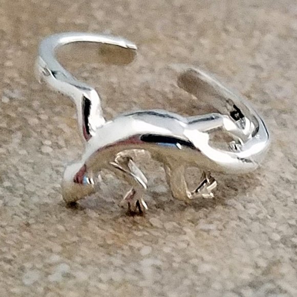 Toe Ring, Sterling Silver - Adjustable - Picture 1 of 2